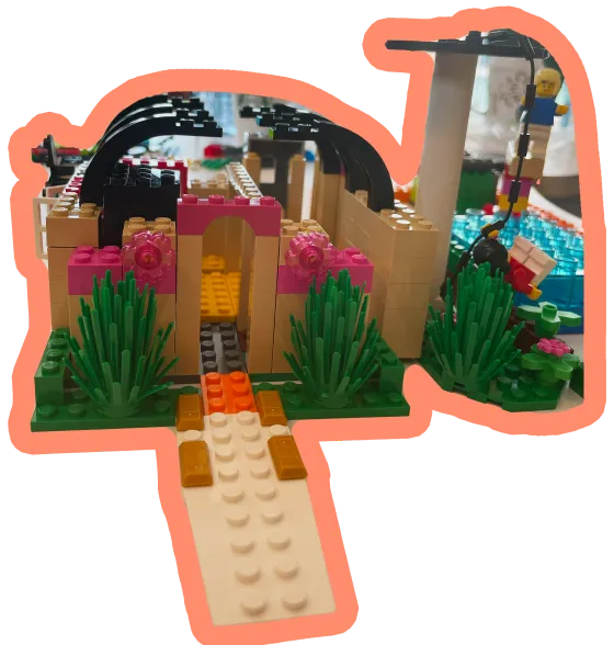 Photo d'une maison de rêve de Barbie en legos